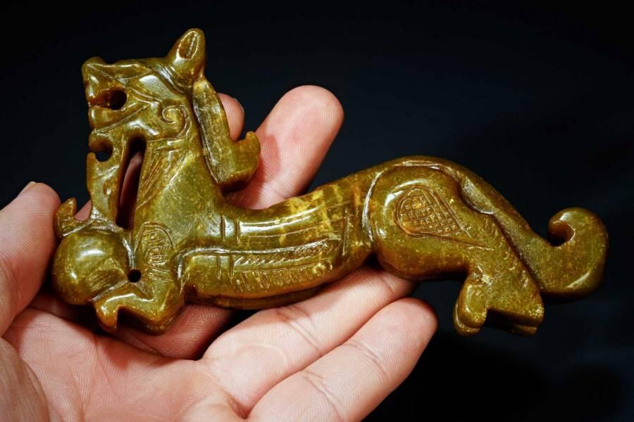 上海都达杂项专场四十四【全场包邮】  古玉玉龙抱珠91-95