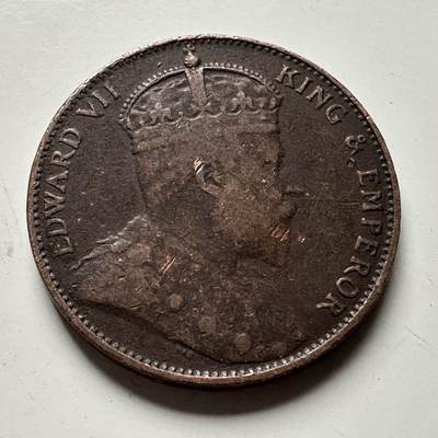 🌹外币初藏🌹🐯2026年第24场  每周二四六晚8️⃣点 接代拍 - 英属锡兰1909年一分