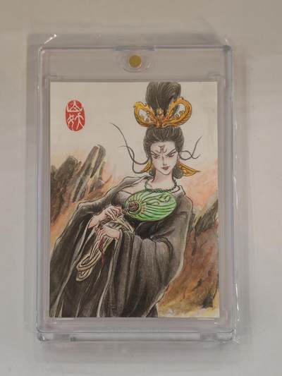 言遇卡牌 本期满百送限编卡【2026.03.13周五晚22：00截拍】 - 【手绘卡】【亲签】铁扇公主 画师山妖 卡背亲签 带卡砖