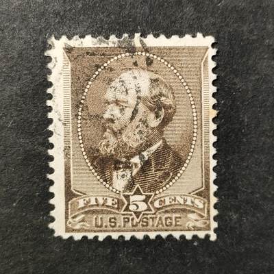 ↓君缘收藏753期☞钱币邮品↓无佣金、可寄存、满30元包邮  - 美国古典邮票，1882年美国第20任总统詹姆斯·A·加菲尔德邮票