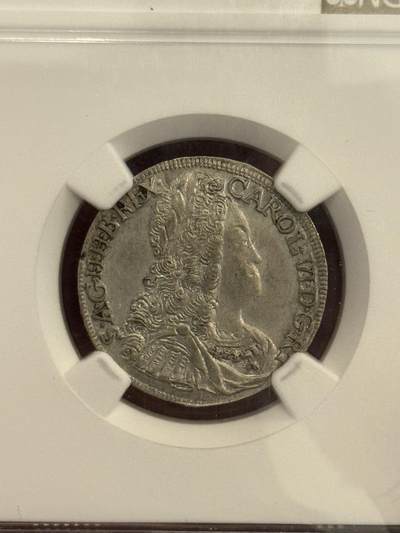 NGC-AU58 1729神罗卷毛6克鲁泽银币 - NGC-AU58 1729神罗卷毛6克鲁泽银币