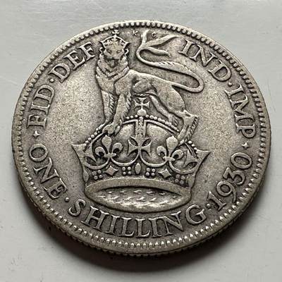 🌹外币初藏🌹🐯2026年第24场  每周二四六晚8️⃣点 接代拍 - 英国1930年一先令银币 5.6克50%银