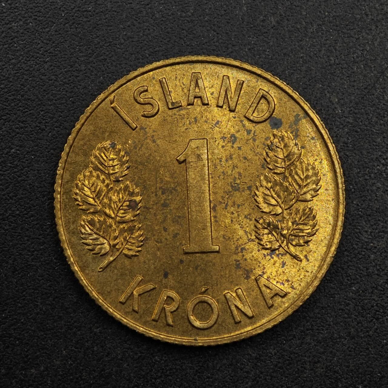 【淘币小摊】实时拍第八百七十五拍   散币场    每周一统一发货 冰岛1970年1克朗铜币