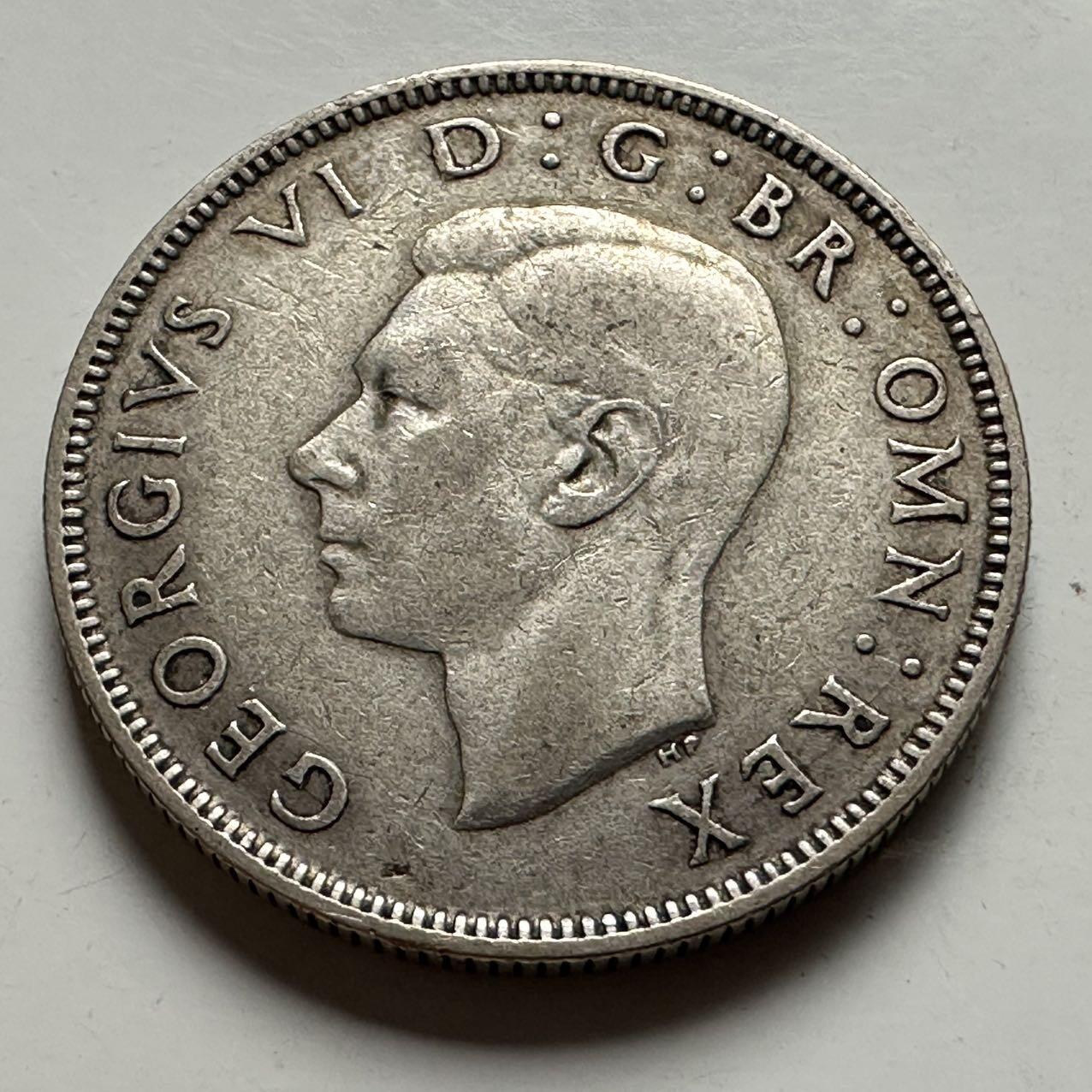 🌹外币初藏🌹🐯2026年第24场  每周二四六晚8️⃣点 接代拍 英国1937年2先令银币 11.3克50%银