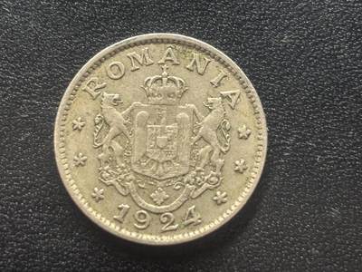 邮泉阁限时拍卖第四十二场（硬币在国外。请付邮费6元。） - 罗马尼亚1924年1列伊