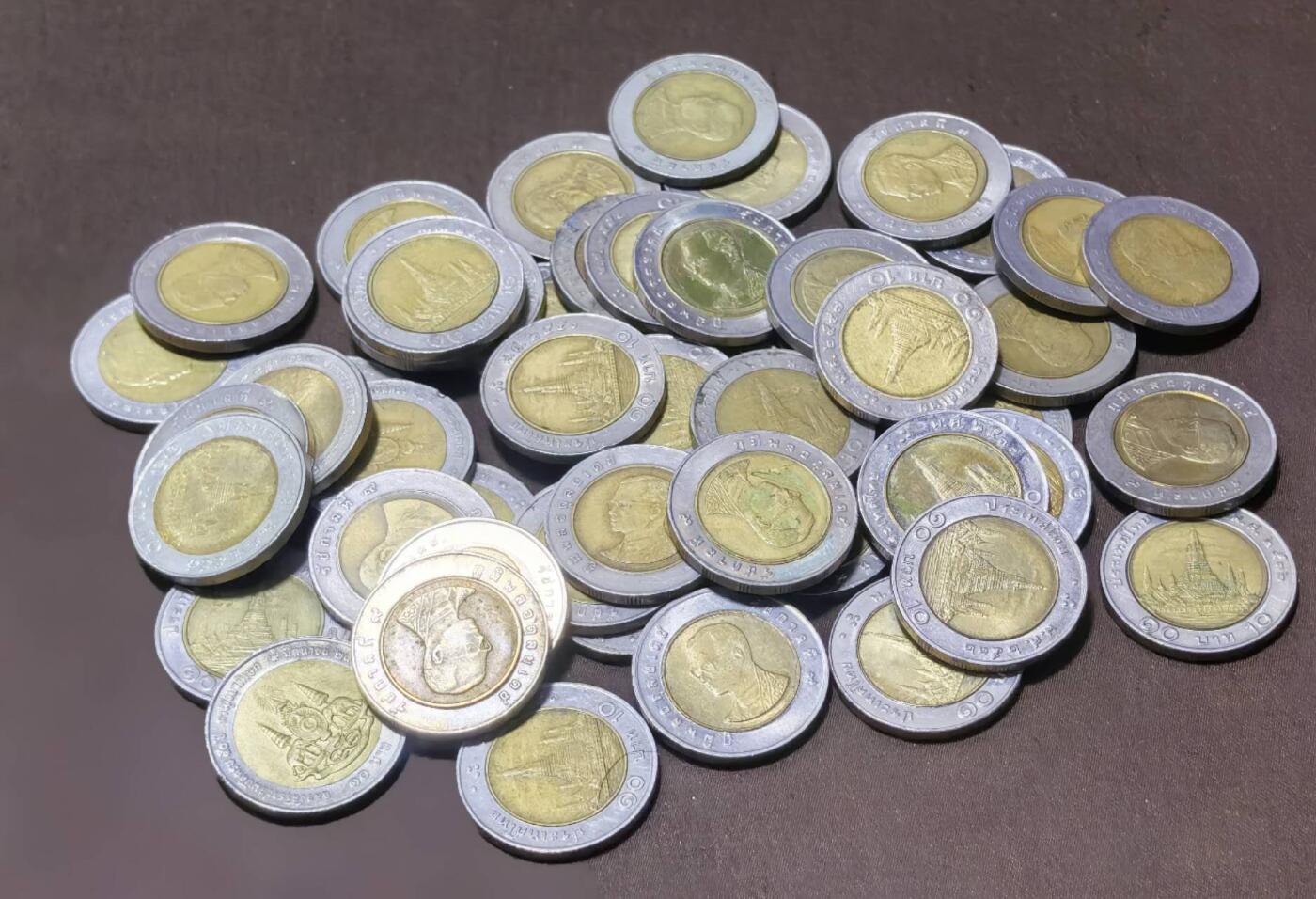 北京马甸外国币专卖第148期，外国币，中国早期纪念币专场，陆续上拍，欢迎关注 泰国10铢50枚