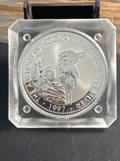 ❤️【币观天下】❤️ 第343期钱币秒杀拍卖场- 2026.3.6周五晚上6点半场 长期征集拍品  - 澳大利亚1997年2元普制银币 笑翠鸟 2盎司999银 原厂盒