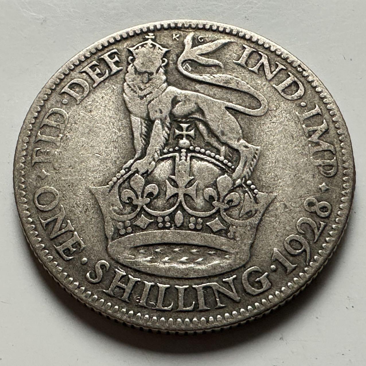 🌹外币初藏🌹🐯2026年第24场  每周二四六晚8️⃣点 接代拍 英国1928年一先令银币 5.6克50%银