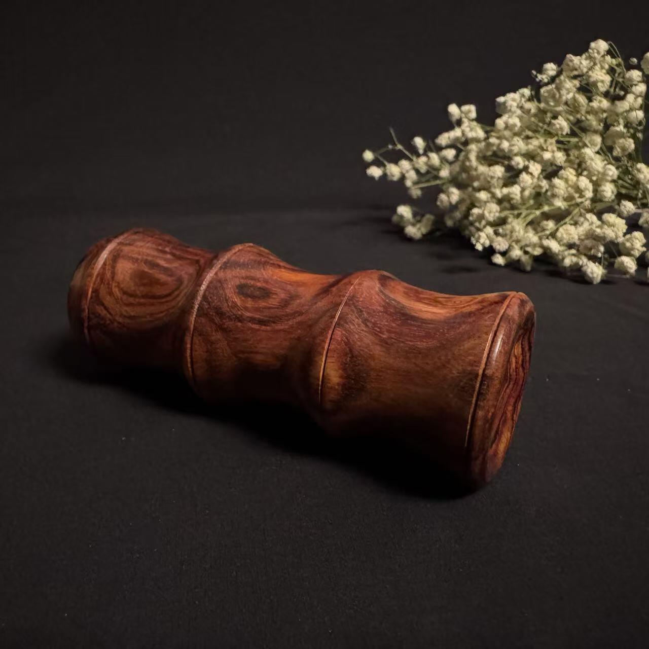 零元拍：海南黄花梨 手把件 节节高升 尺寸约：口径 37.5/101MM