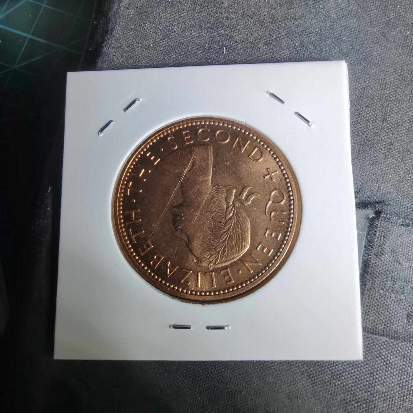 沼泽如烟--第1011场 新西兰1965年1便士