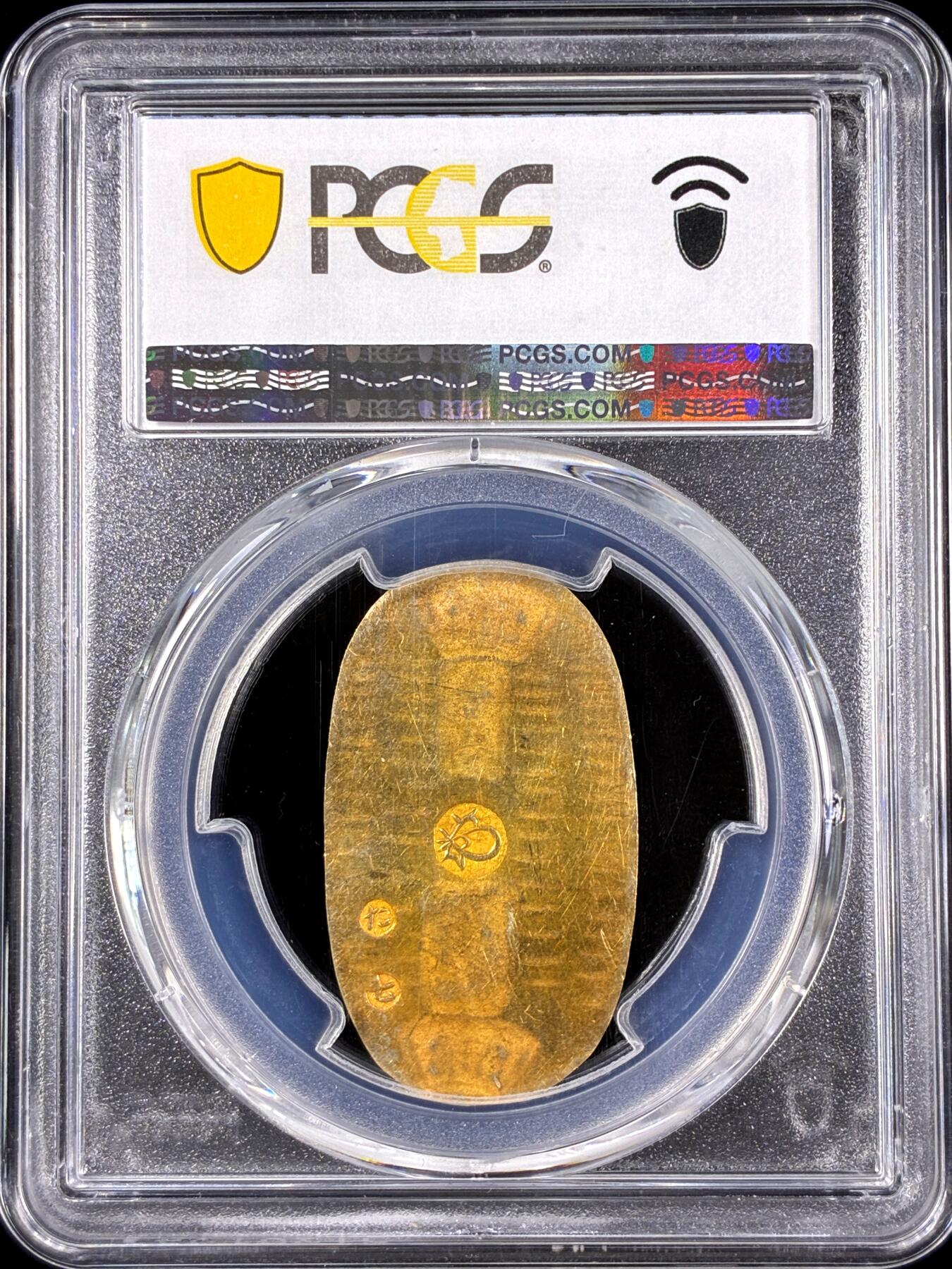 【雨安】【直播拍卖】【第0126期-评级币章】2026-03-07 周六 19:30 (金价1176, 银价22.16) [评级金铂] Japan [金币] 日本 判金 (1860-67) 万延  PCGS-AU58