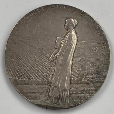 掌中浮雕-藏着的欧洲第053场 - 法国里尔证券经纪人公司银章，36mm，20g