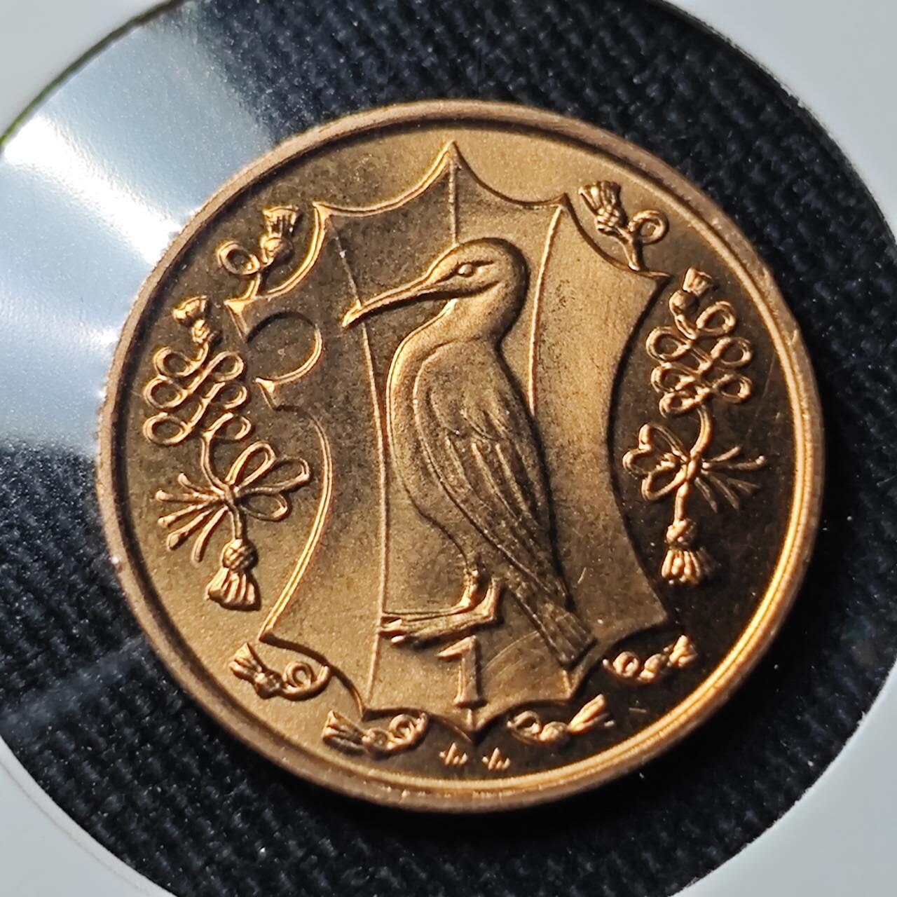 KK钱币收藏小铺   套币 批量/好品散币专场 2月预留时间 周末发货  1983马恩岛1便士铜币 好品