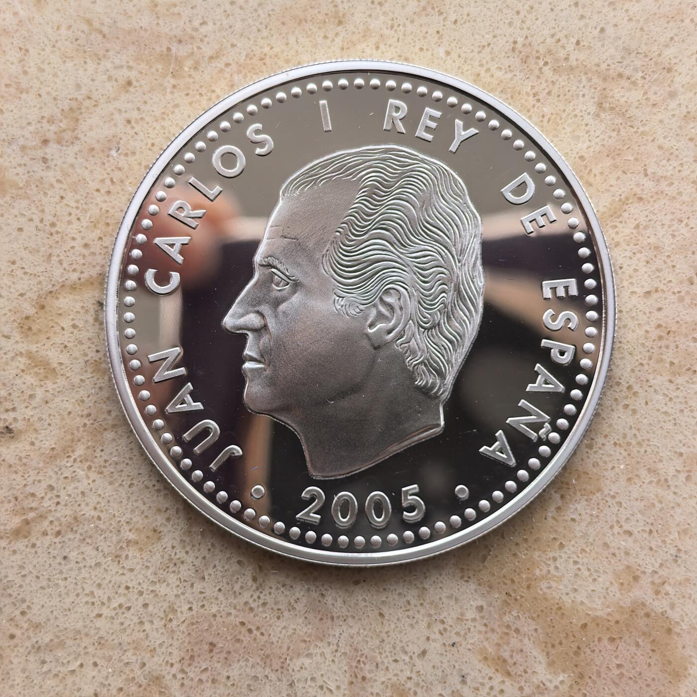 道一币馆币章第一百六十八场 欧洲之星 西班牙2005年欧洲自由和平60周年10欧元精制银币  27g 925S 40000