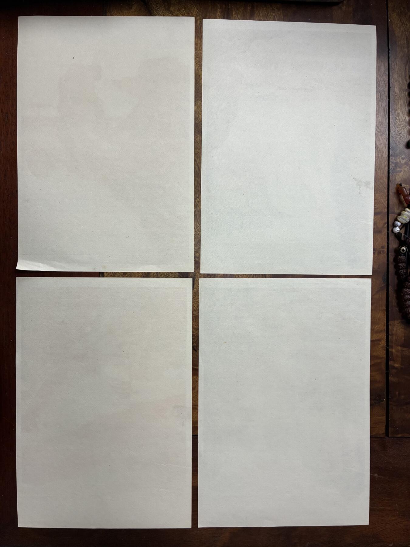 情怀旧藏儿时记忆经典收藏交流拍卖会 早期名人绘画名胜古迹老年画宣传画4幅