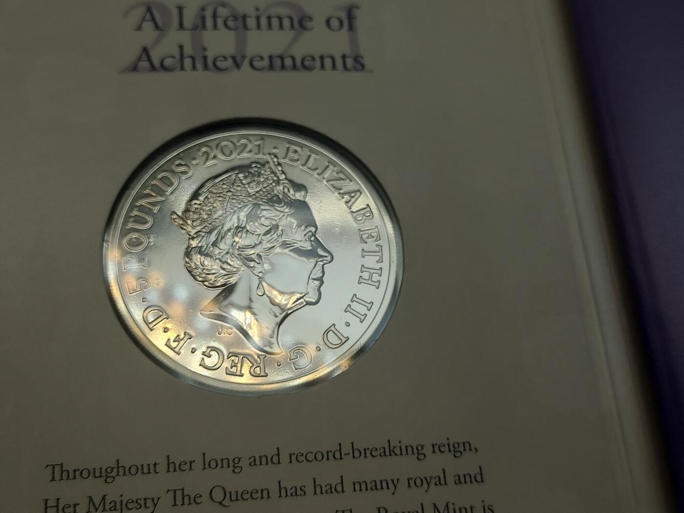 博彦收藏   3月7日 8点钱币专场 全场包邮 2021年女皇95诞辰 5英镑纪念币套装