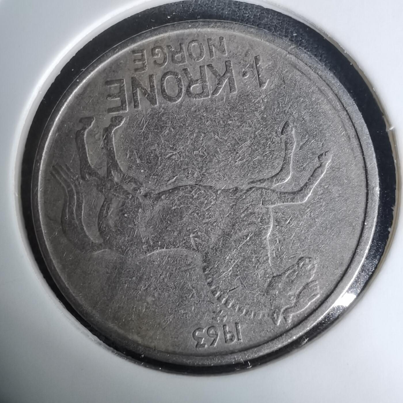 沼泽如烟--第1009场 挪威1963年1克朗