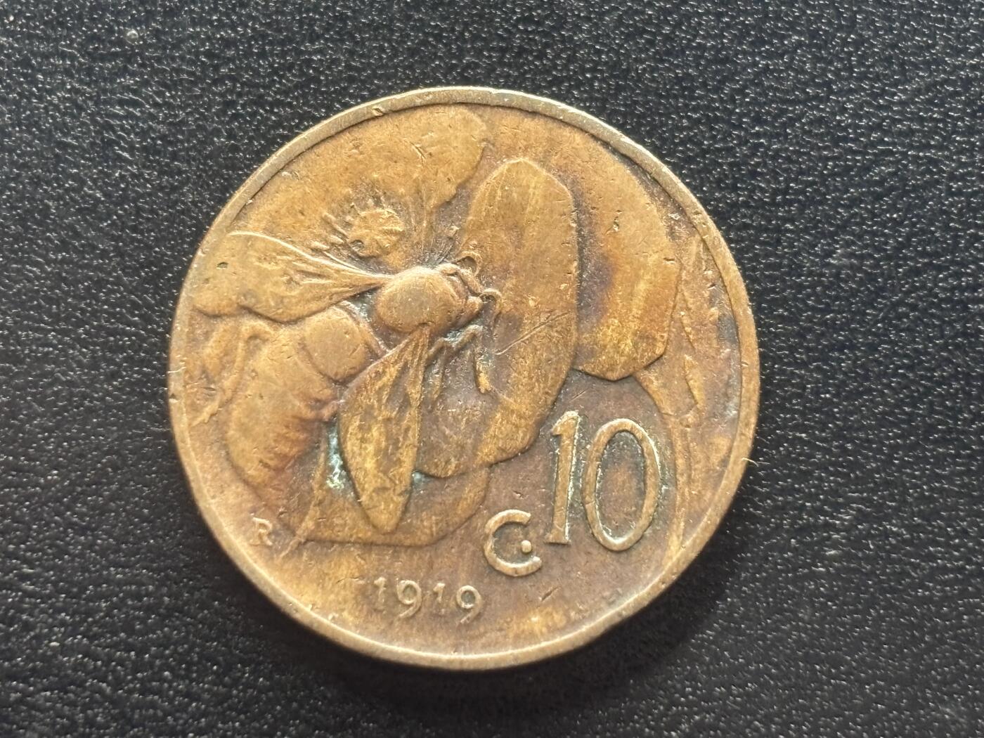 邮泉阁限时拍卖第四十二场（硬币在国外。请付邮费6元。） 意大利1919年10分稀有