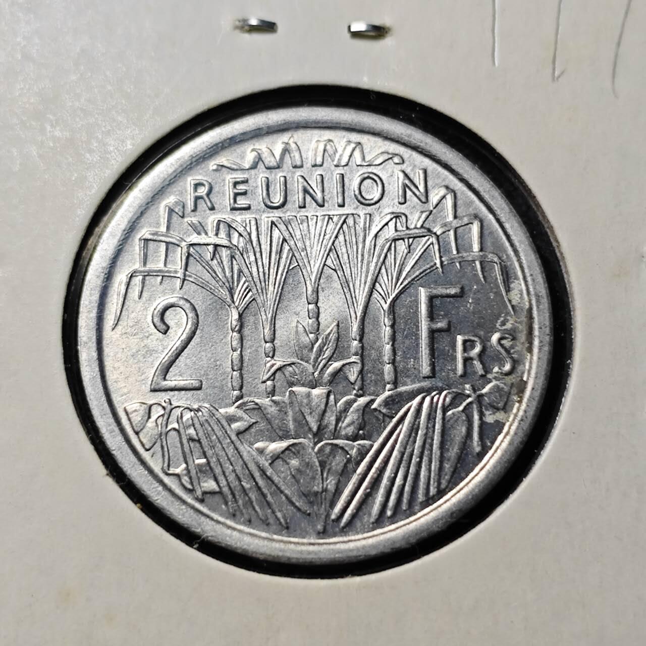 KK钱币收藏小铺   套币 批量/好品散币专场 2月预留时间 周末发货  1948法属留尼汪2法郎 好品