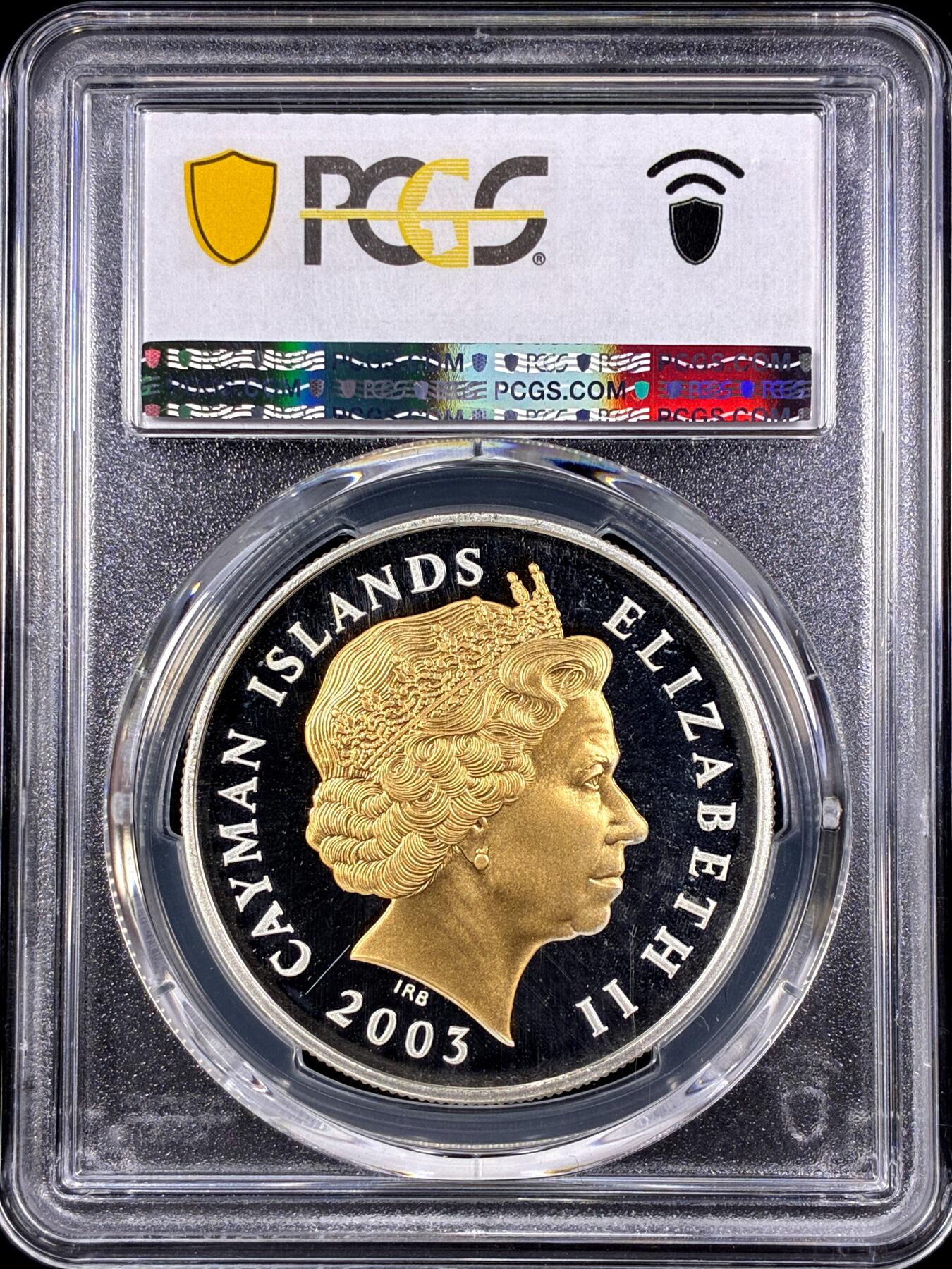 【雨安】【直播拍卖】【第0126期-评级币章】2026-03-07 周六 19:30 (金价1176, 银价22.16) [评级现代] Cayman Islands 开曼群岛 2元 2003年 英国皇家园艺学会 PCGS-PR67DCAM 精制币