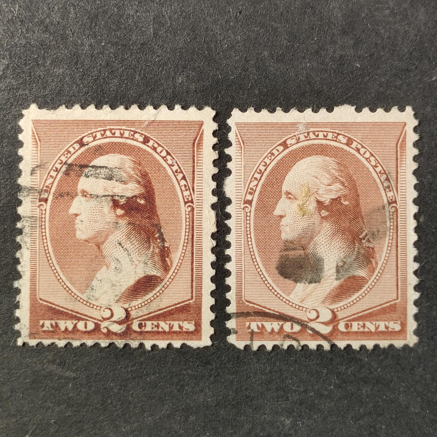 ↓君缘收藏753期☞钱币邮品↓无佣金、可寄存、满30元包邮  美国古典邮票，1883年美国第1任总统乔治·华盛顿邮票，随机发一枚