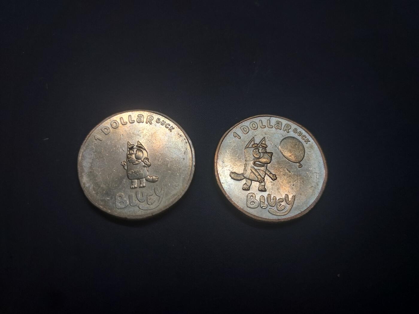 博彦收藏   3月7日 8点钱币专场 全场包邮 2024 澳洲bluey 硬币2枚