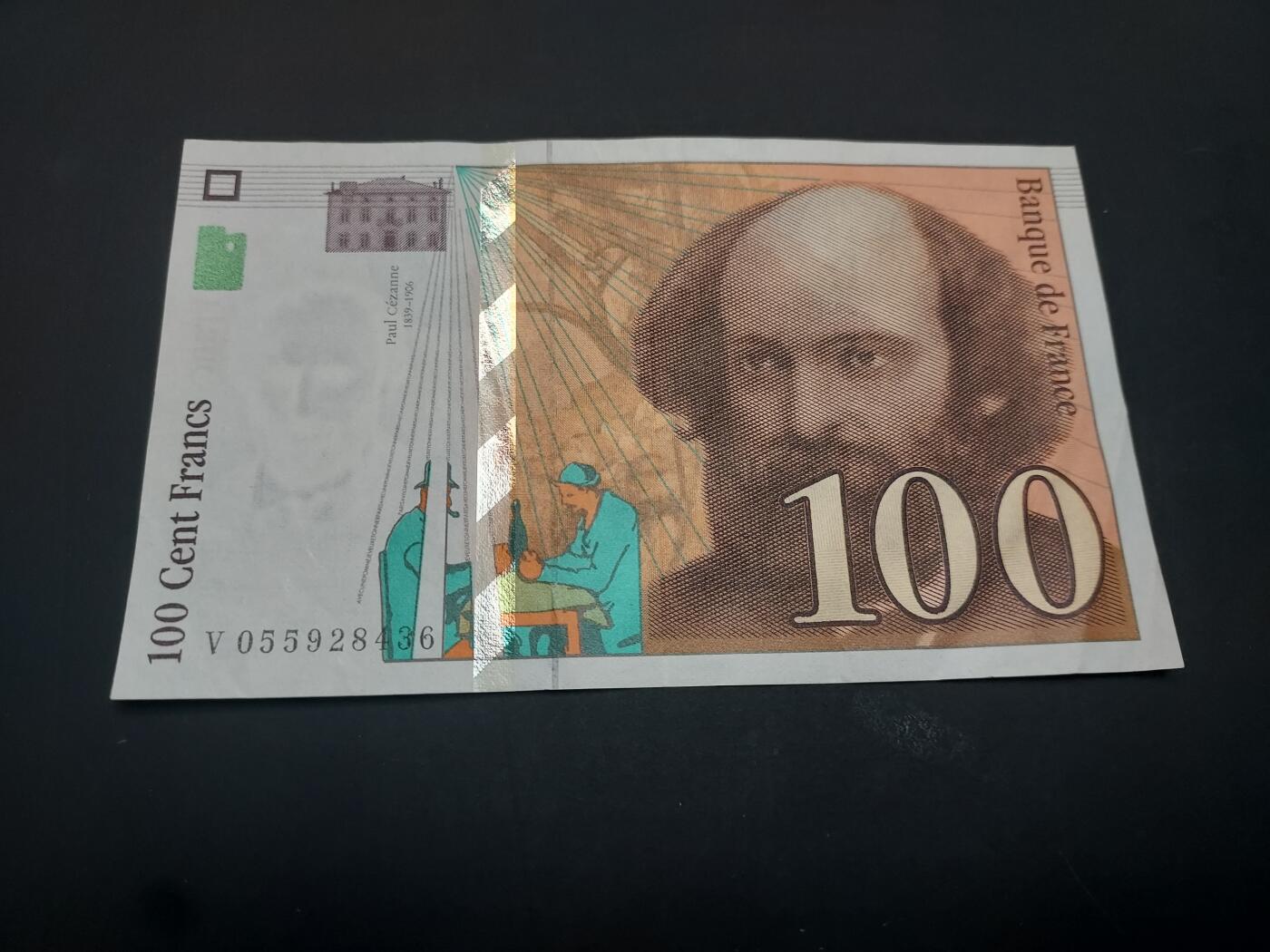 博彦收藏   3月7日 8点钱币专场 全场包邮 法国旧版100法郎 8品左右