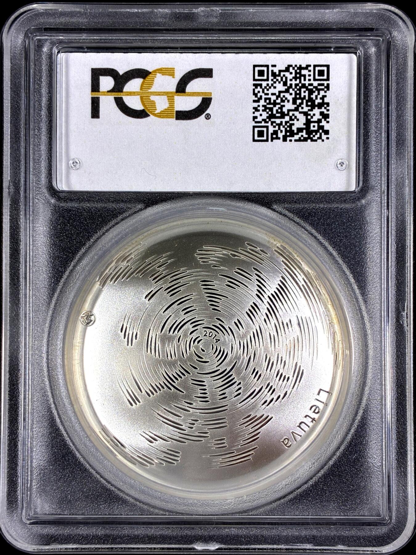 【雨安】【直播拍卖】【第0126期-评级币章】2026-03-07 周六 19:30 (金价1176, 银价22.16) [评级现代] Lithuania 立陶宛 10拉特 2014年 PCGS-PR69 精制币