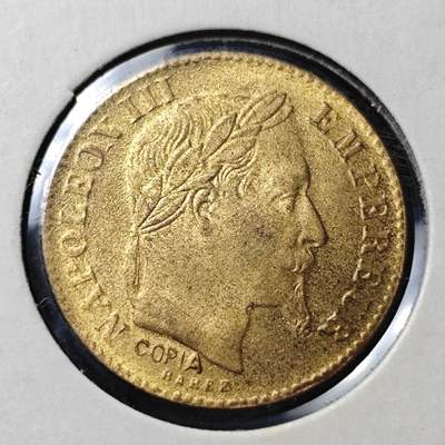 KK钱币收藏小铺   套币 批量/好品散币专场 2月预留时间 周末发货 -  法国10法郎复刻金币 镀金