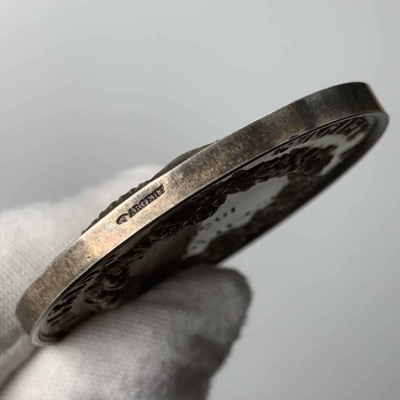 掌中浮雕-藏着的欧洲第053场 1858年法国园艺协会银章，45.7mm，49.56g