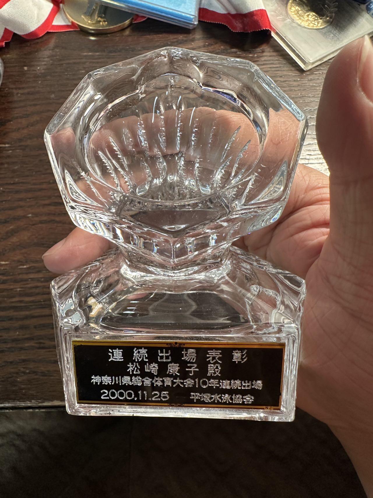 蒂克钱币-第59场 日本企业章 徽章拍卖 日本 比赛奖牌展示玻璃杯 顶部可放一枚奖牌