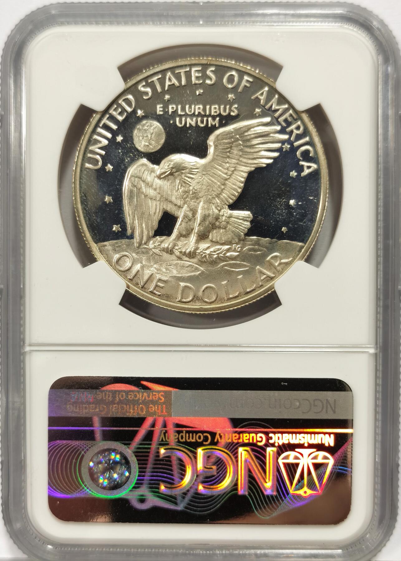 博洋堂世界钱币拍卖第163期（全场包邮） NGC PF66UC 美国1972年艾森豪威尔1美元精制银币
