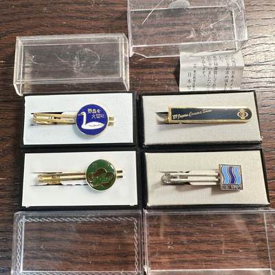 蒂克钱币-第59场 日本企业章 徽章拍卖 - 日本 领带夹 四枚