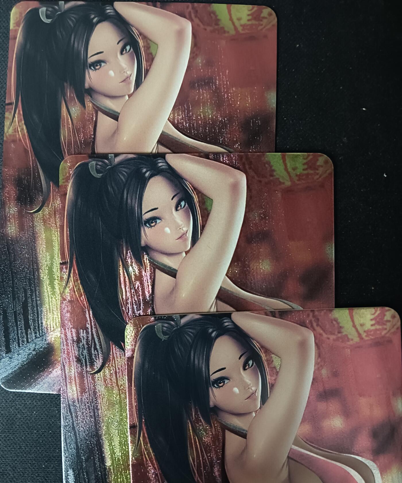 花开卡拍第61期（3月7号周六截拍，品控勿拍!!!拍品不寄存，运费5元（新疆需补运费差价或顺丰到付），自制卡难免瑕疵，可能存在轻微撞角爆边等出厂瑕疵，品控介意勿拍！） 宁缺卡牌 不知火舞粗闪三宫B