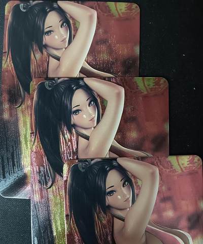 花开卡拍第61期（3月7号周六截拍，品控勿拍!!!拍品不寄存，运费5元（新疆需补运费差价或顺丰到付），自制卡难免瑕疵，可能存在轻微撞角爆边等出厂瑕疵，品控介意勿拍！） - 宁缺卡牌 不知火舞粗闪三宫B