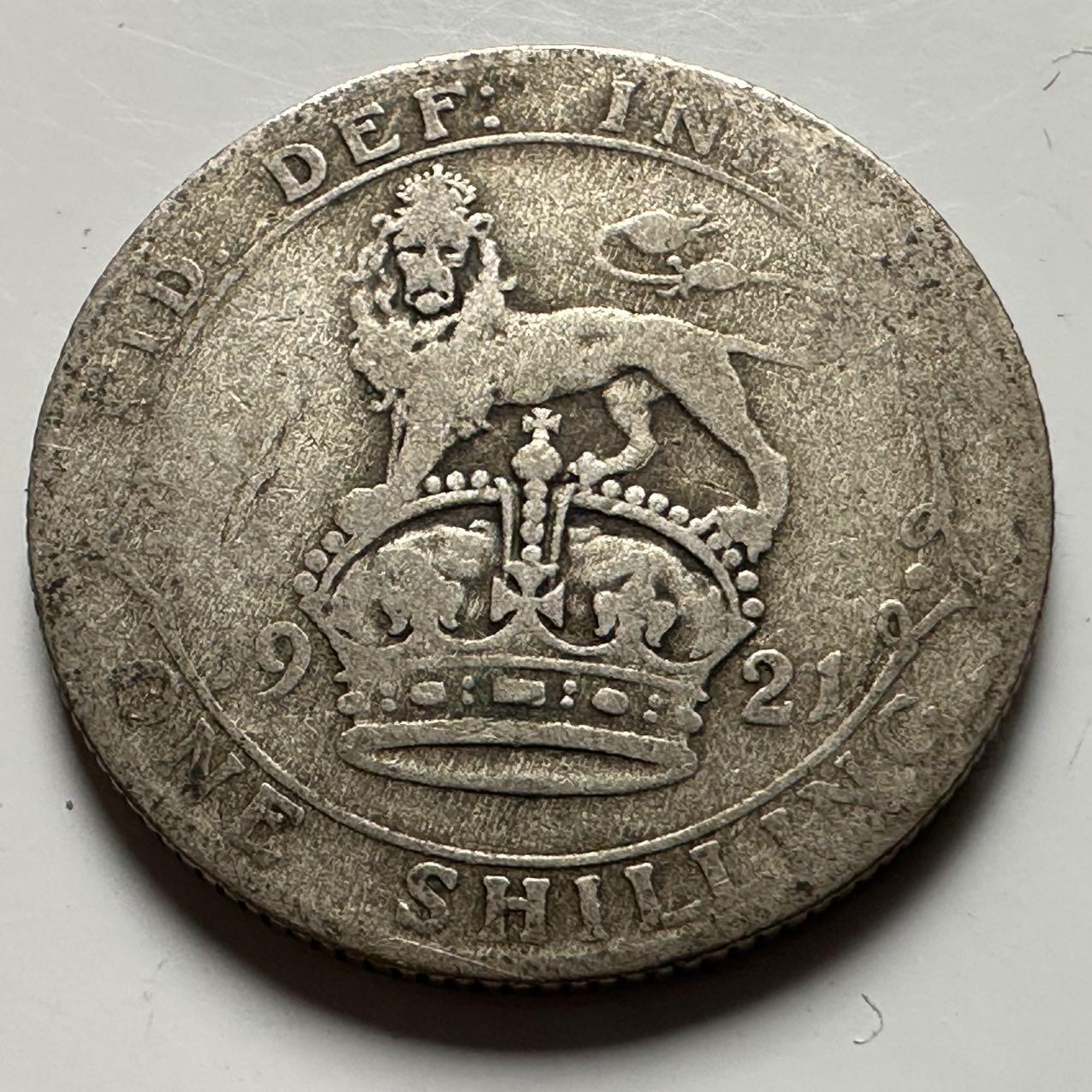 🌹外币初藏🌹🐯2026年第24场  每周二四六晚8️⃣点 接代拍 英国1921年一先令银币 5.6克50%银