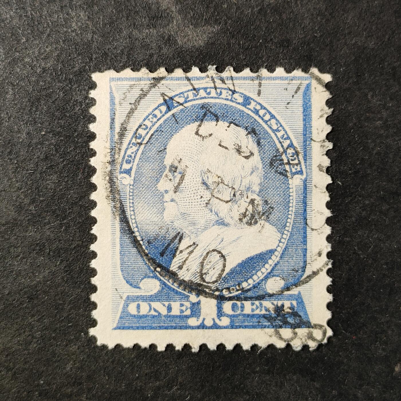 ↓君缘收藏753期☞钱币邮品↓无佣金、可寄存、满30元包邮  美国古典邮票，1887年开国元勋 政治家作家 本杰明·富兰克林邮票