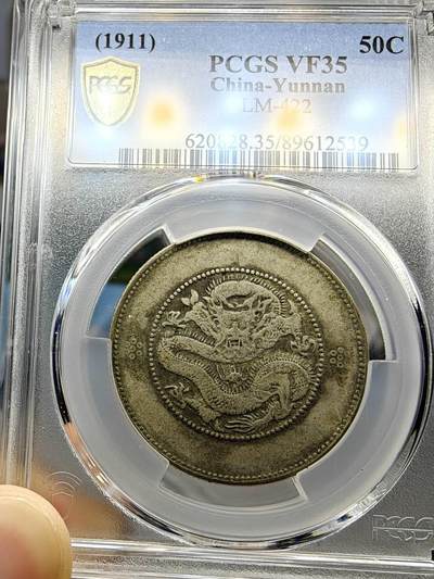 PCGS VF35 极品深打云南半圆龙 - PCGS VF35 极品深打云南半圆龙