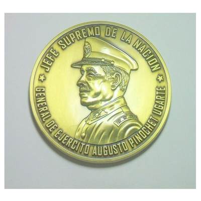 【艺术】智利艺术大章 独裁者总统皮诺切特+总统府 高浮雕精制超大铜章 70MM 102克 - 【艺术】智利艺术大章 独裁者总统皮诺切特+总统府 高浮雕精制超大铜章 70MM 102克