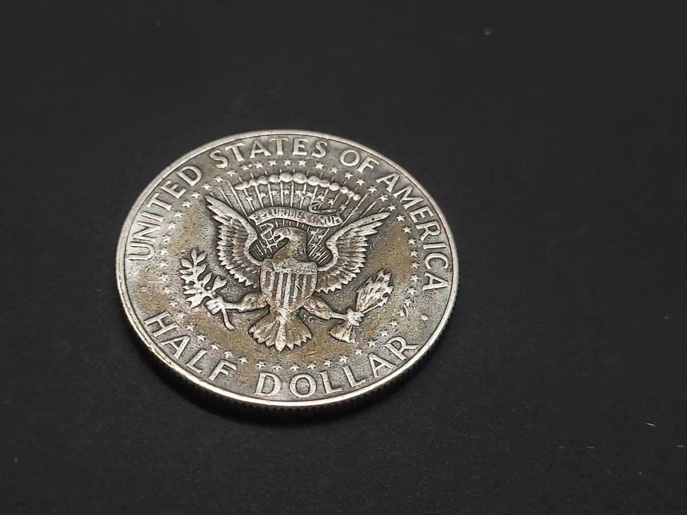 博彦收藏   3月7日 8点钱币专场 全场包邮 1966 美国半圆 银币 11.5克 40%银