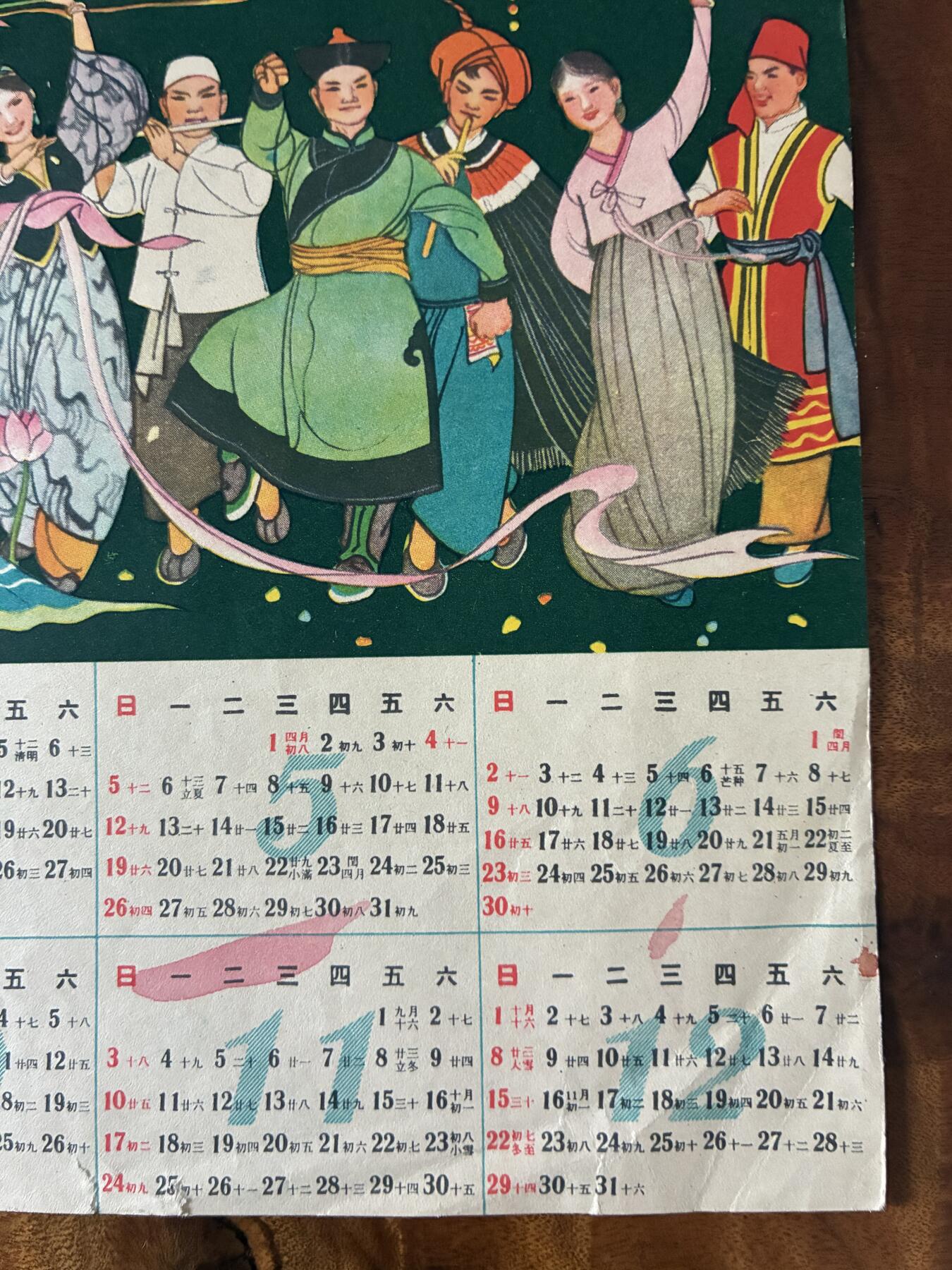 情怀旧藏儿时记忆经典收藏交流拍卖会 1963年年历美术画