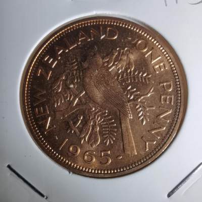 沼泽如烟--第1011场 - 新西兰1965年1便士