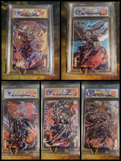 阳大大卡牌拍卖第103期（持续收拍品，周五晚上九点截拍，进群福利早知道） - 【亲签】百里卡牌 神魔三国 苍之飞鸿 徐晃+于禁+张辽+乐进+张郃 004/108