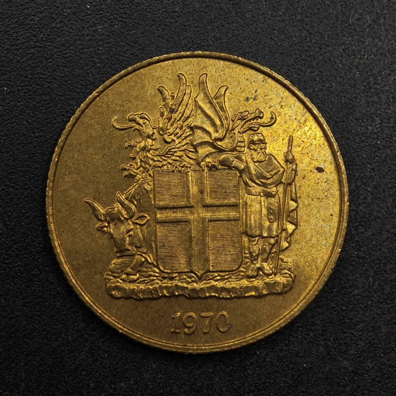 【淘币小摊】实时拍第八百七十五拍   散币场    每周一统一发货 冰岛1970年1克朗铜币