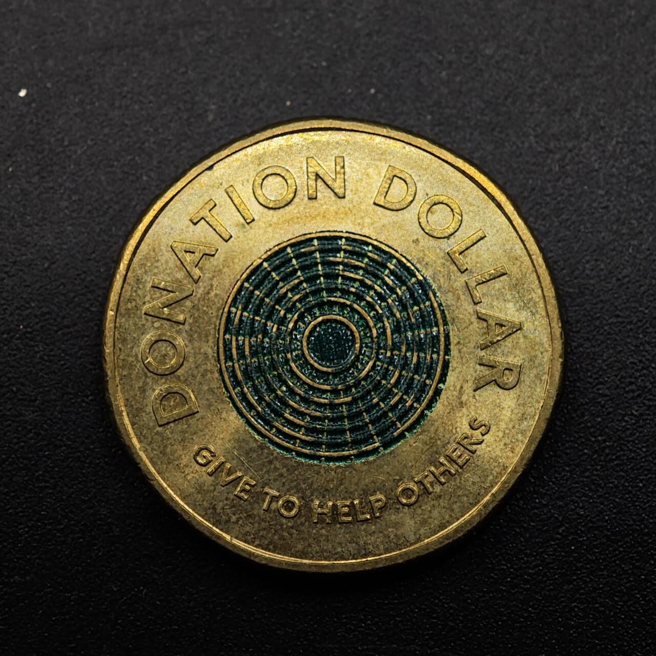 【淘币小摊】实时拍第八百七十五拍   散币场    每周一统一发货 澳大利亚2010年1元捐赠纪念币