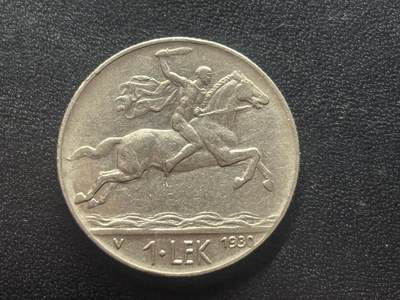 邮泉阁限时拍卖第四十二场（硬币在国外。请付邮费6元。） - 阿尔巴尼亚王国1930年1列克