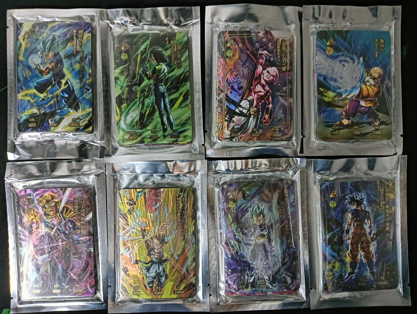 花开卡拍第61期（3月7号周六截拍，品控勿拍!!!拍品不寄存，运费5元（新疆需补运费差价或顺丰到付），自制卡难免瑕疵，可能存在轻微撞角爆边等出厂瑕疵，品控介意勿拍！） 藏无缺璇哥龙珠镭光1-8全新未拆，品相未知无法售后介意勿拍