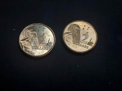 博彦收藏   3月7日 8点钱币专场 全场包邮 - 澳洲 查尔斯头像硬币2枚 