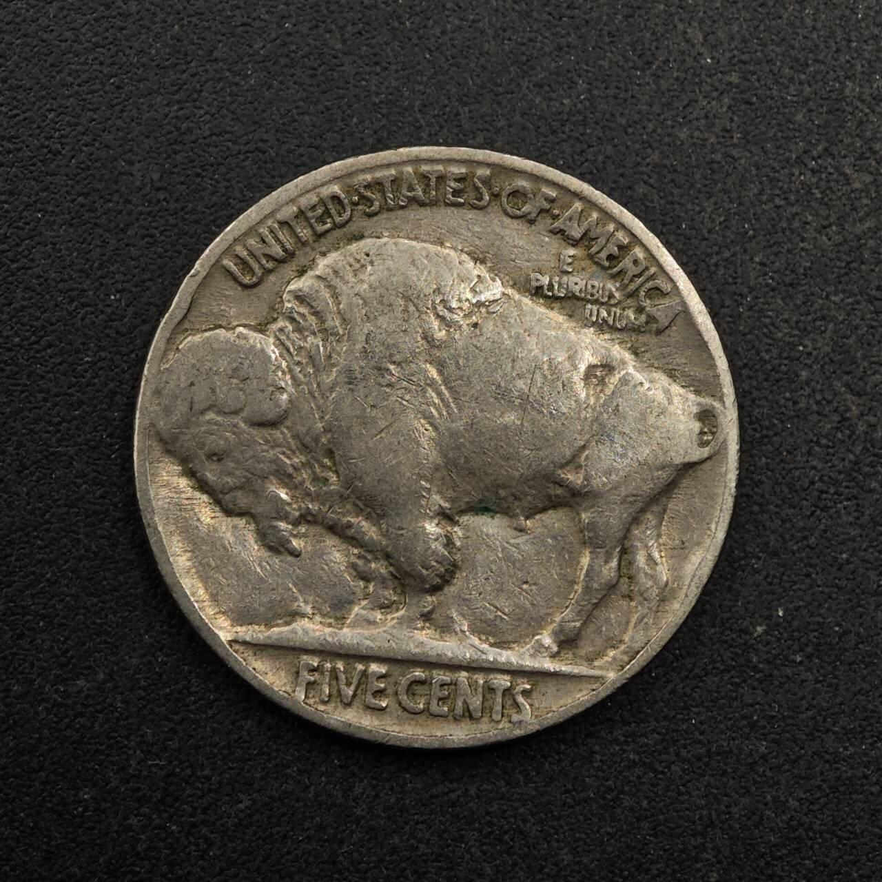 【淘币小摊】实时拍第八百七十五拍   散币场    每周一统一发货 美国1937年野牛五分