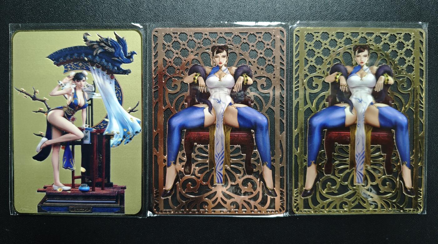 天玑星卡拍第176期《3.5周四截拍》持续收拍收评中 满赠卡需备注 宁缺卡牌 春丽 金属卡 三张 一张带编056